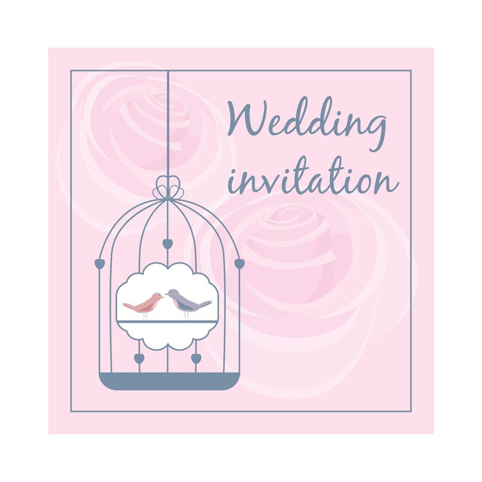 Wedding invitation icon, cartoon style vector