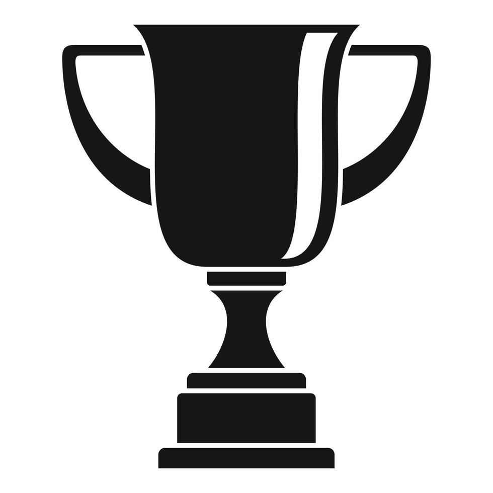 icono de copa de oro deportivo, estilo simple vector