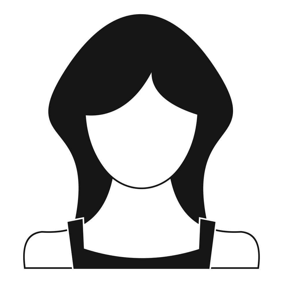 nueva mujer usuario icono vector simple