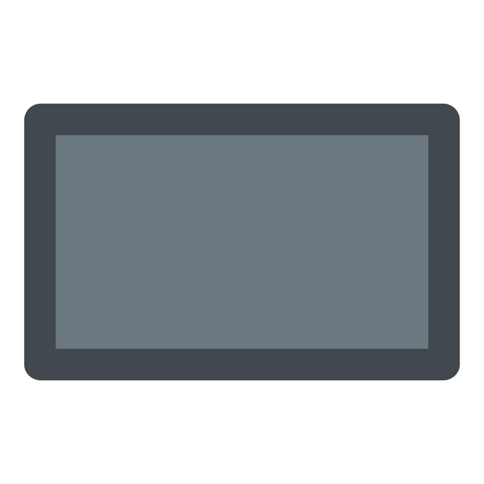 Screen tablet icon, flat style vector