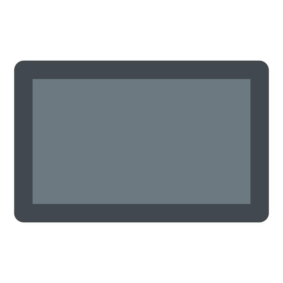 Screen tablet icon, flat style vector