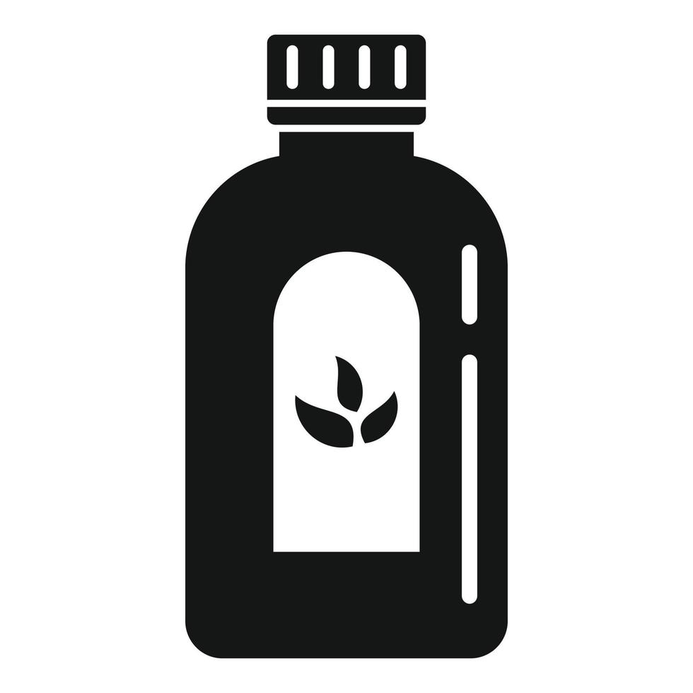 Cough syrup dosage icon, simple style vector