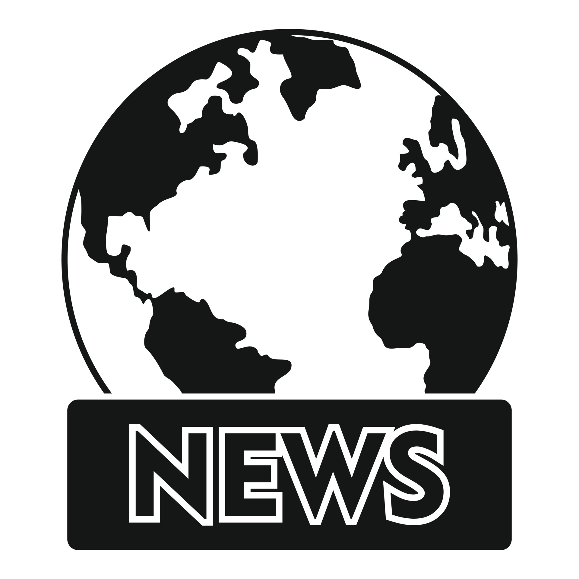 Tv global news icon, simple style 14614380 Vector Art at Vecteezy