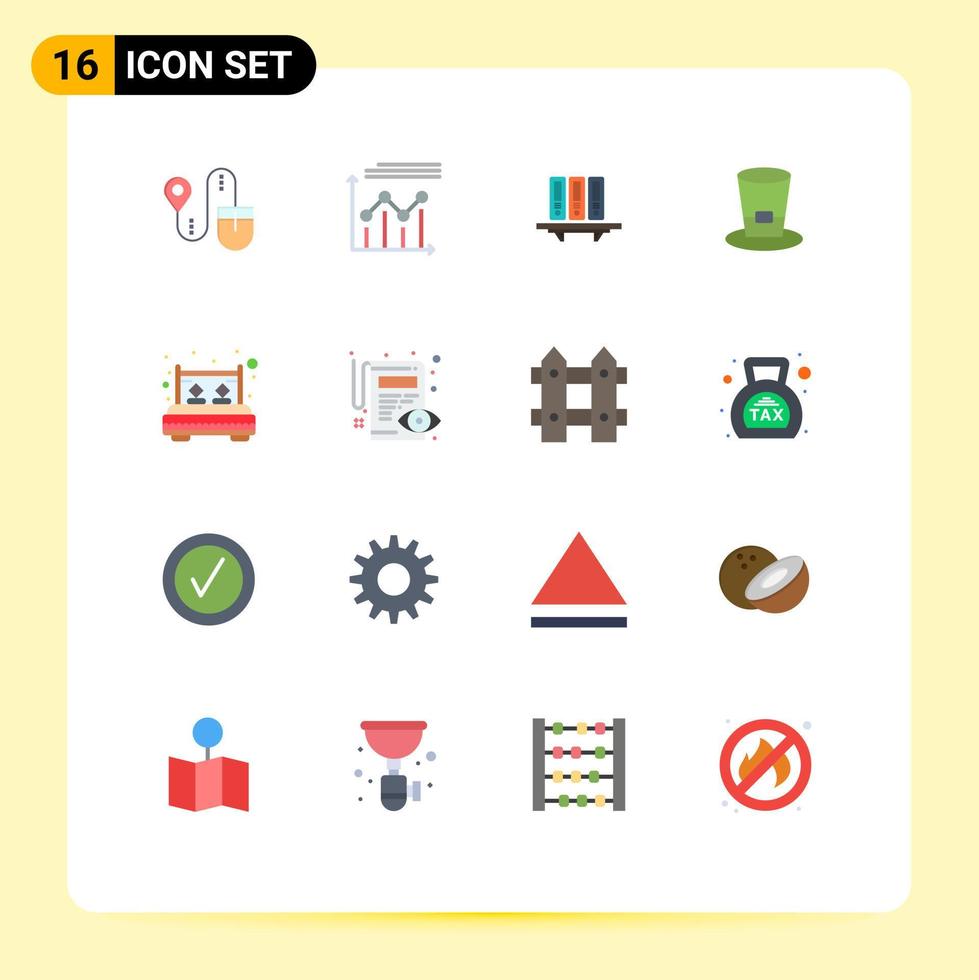 16 Creative Icons Modern Signs and Symbols of drink storage line folders database Editable Pack of Creative Vector Design Elements