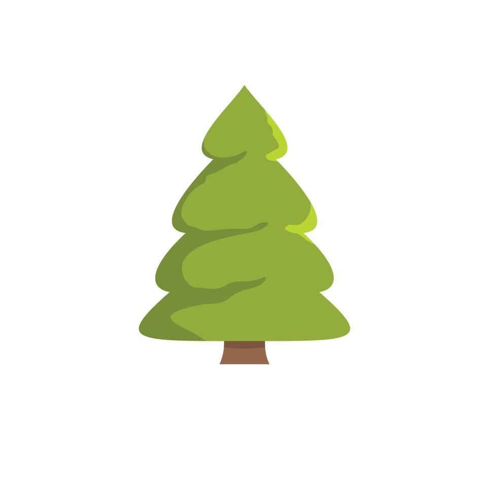 Spruce tree icon, flat style vector