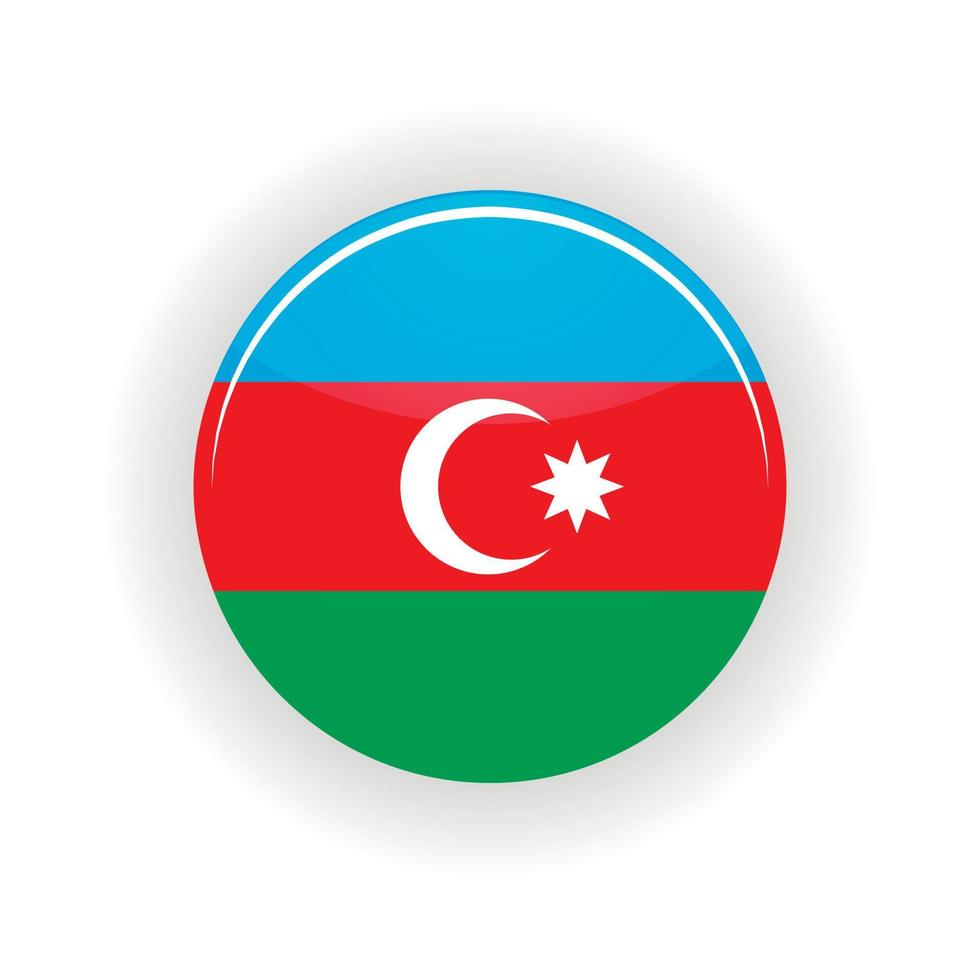 Azerbaijan icon circle vector