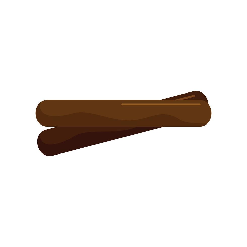Two cinnamon icon, flat style vector