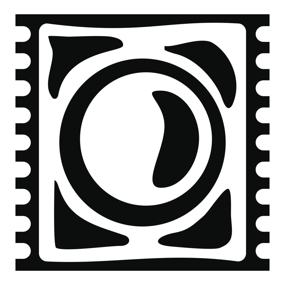 Latex condom icon, simple style vector