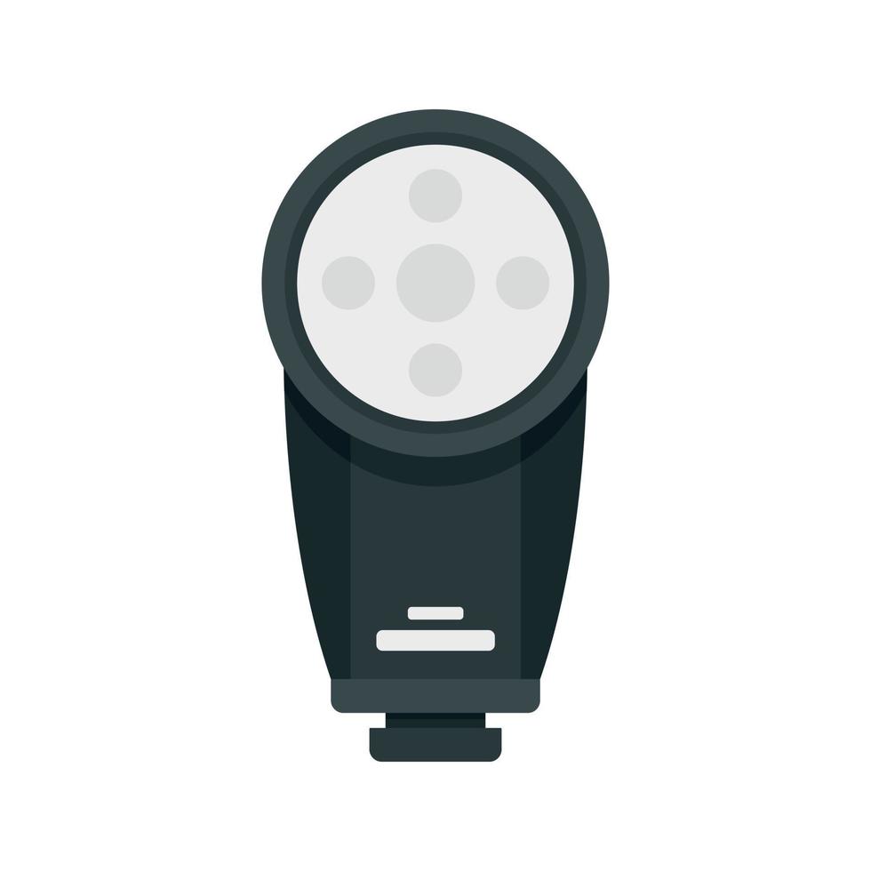 Camera led flash icon, flat style vector