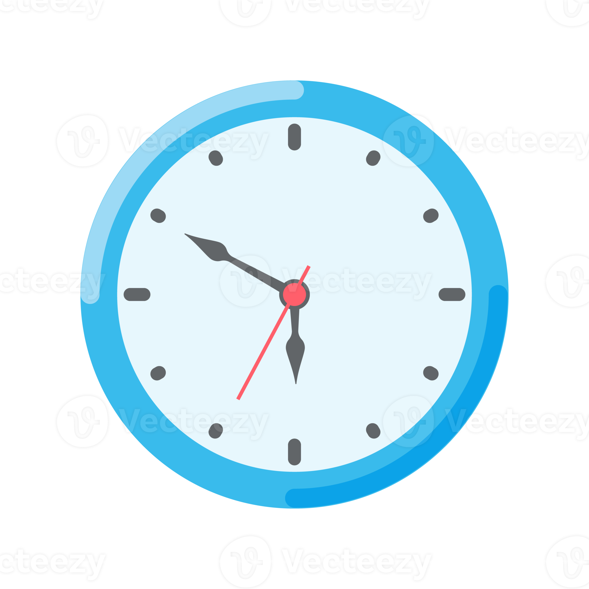 The round clock face shows the scheduled time. 14614791 PNG