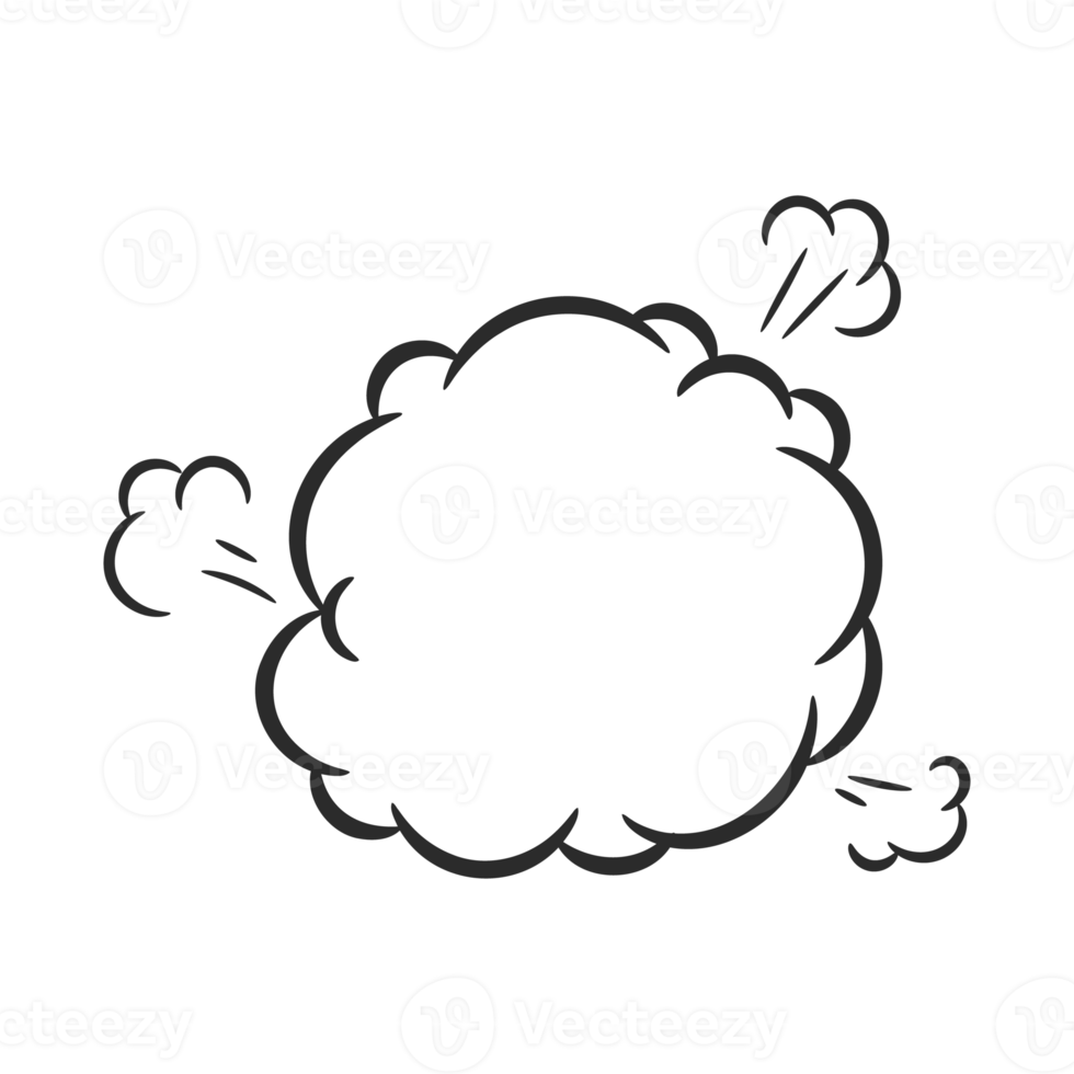 hand drawn speech bubble for chatting cartoon characters png