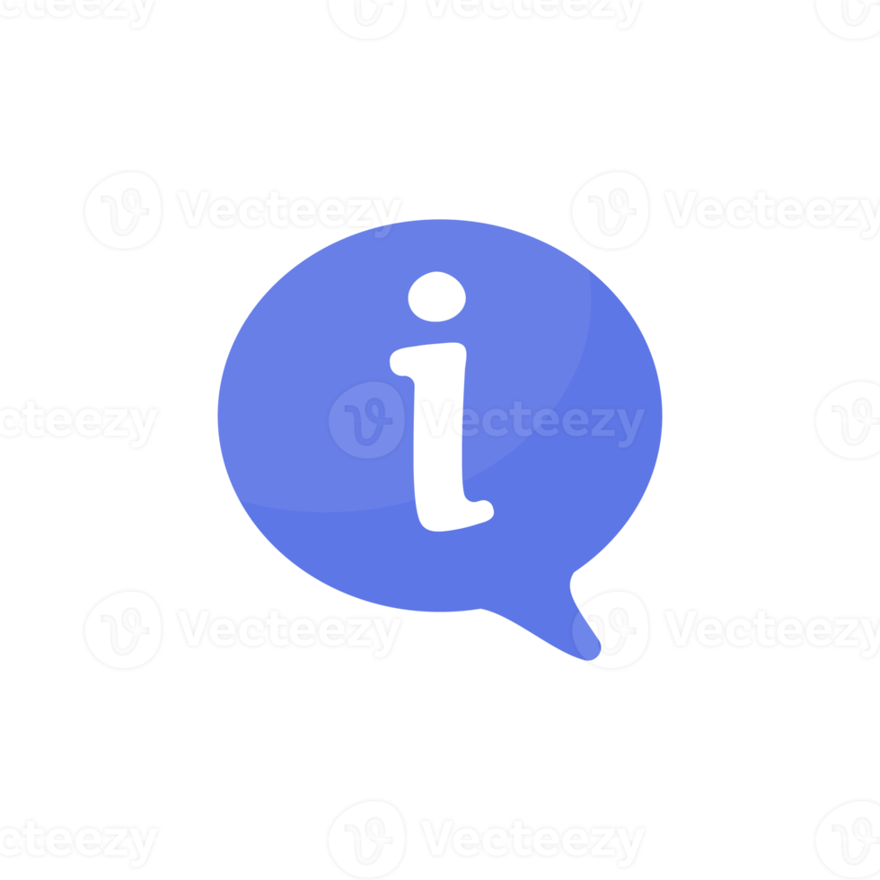 Information icon. data management reading guide Customer information assistance concept png