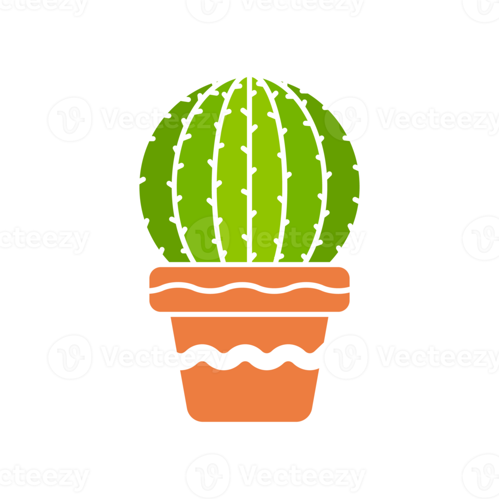 cactus en maceta. cactus una variedad de plantas suculentas que son populares para crecer png