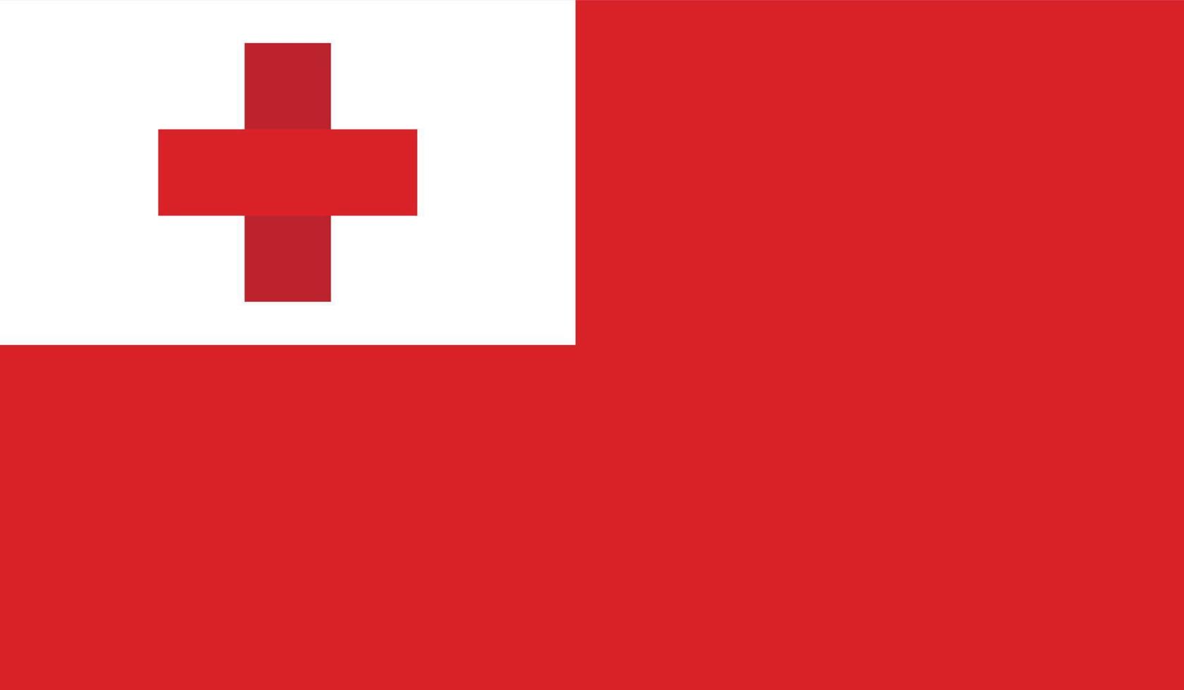 imagen de la bandera de tonga vector