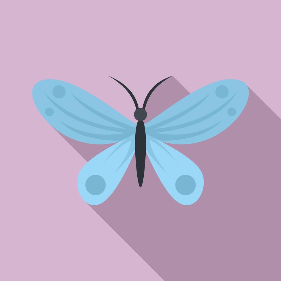 icono de mariposa de la isla, estilo plano vector