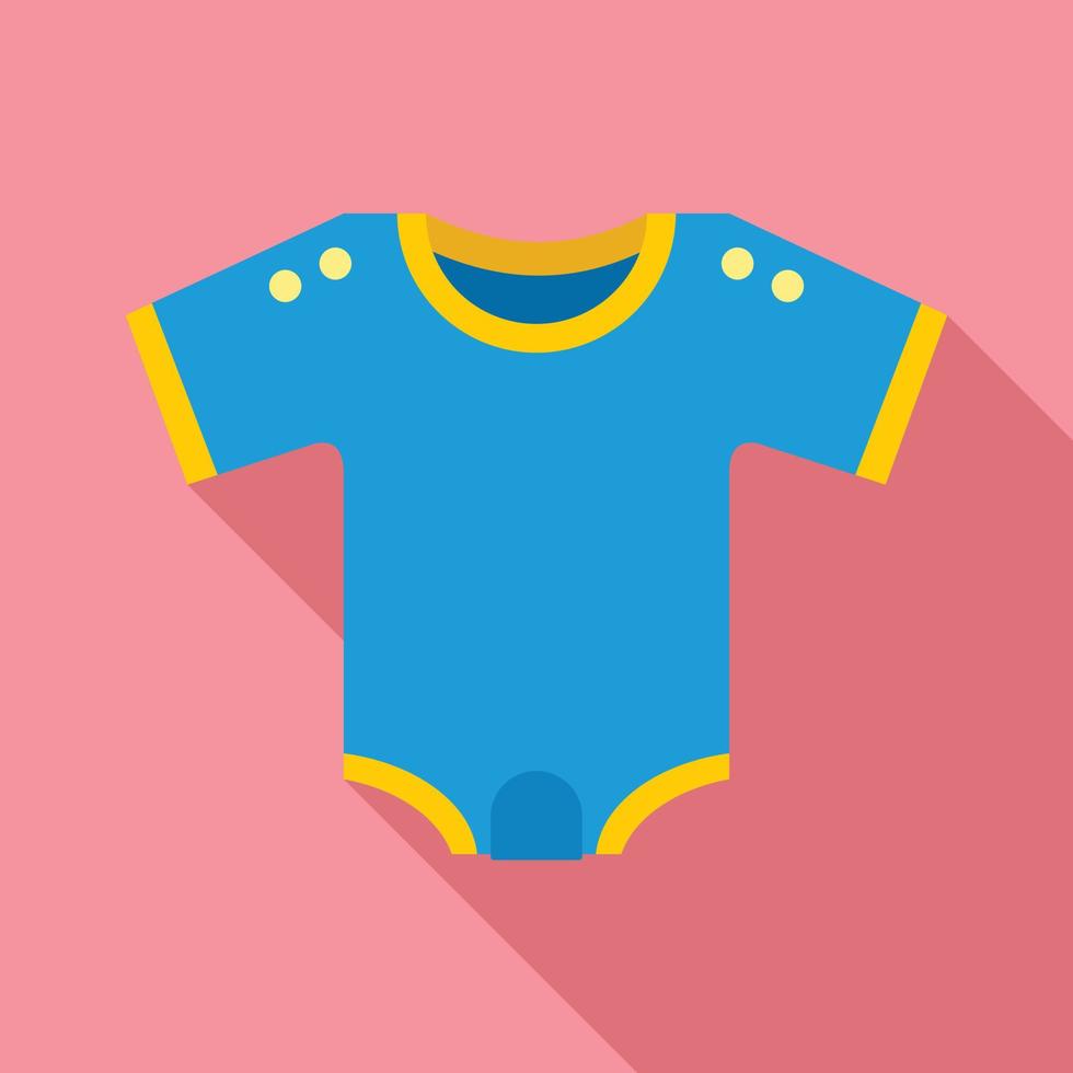 Kid clothes icon, flat style vector