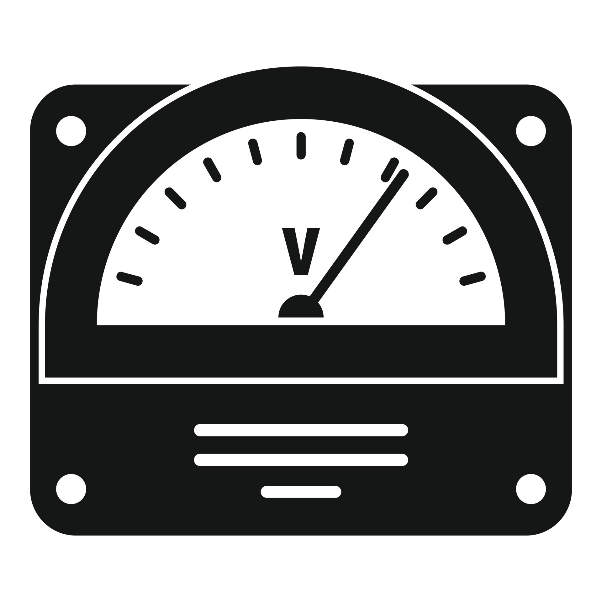 Voltmeter icon, simple style 14615003 Vector Art at Vecteezy