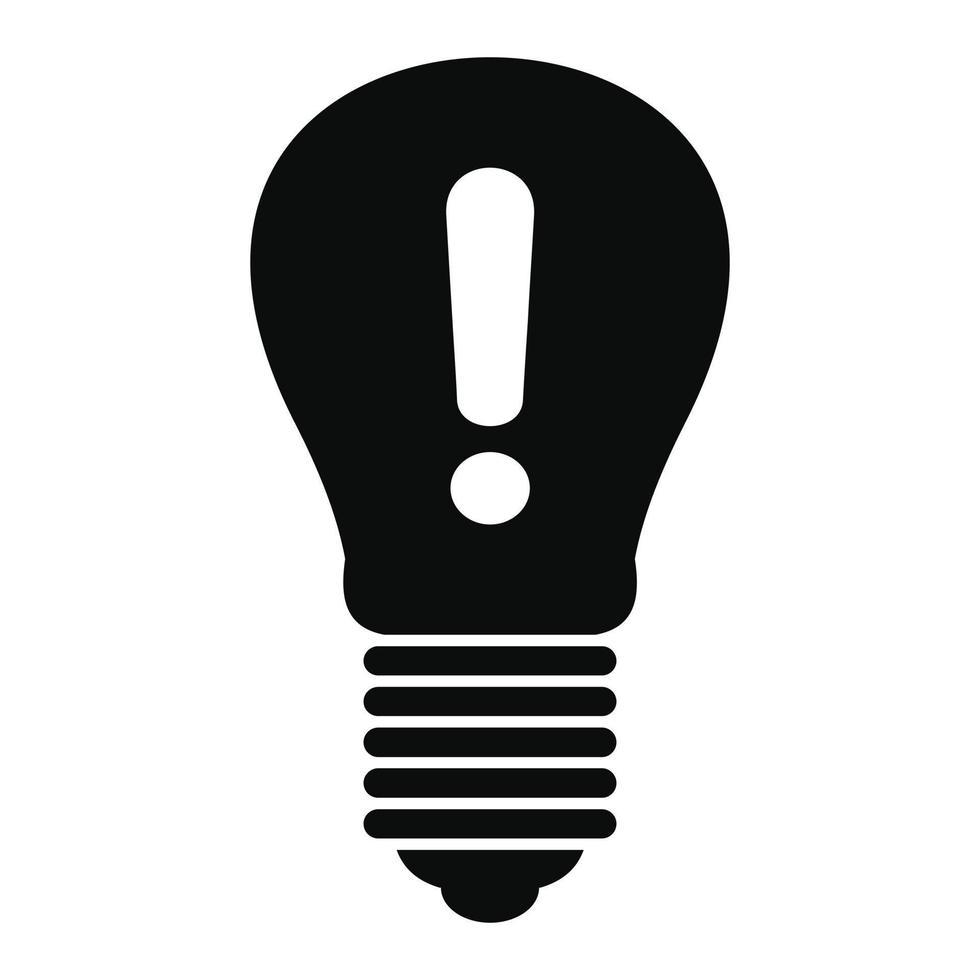 Brand idea bulb icon, simple style vector