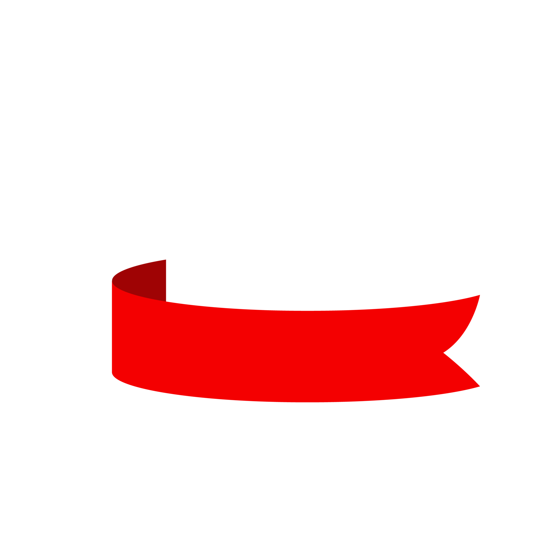 red ribbon banner set. Flat red ribbon for promotion, discount label in