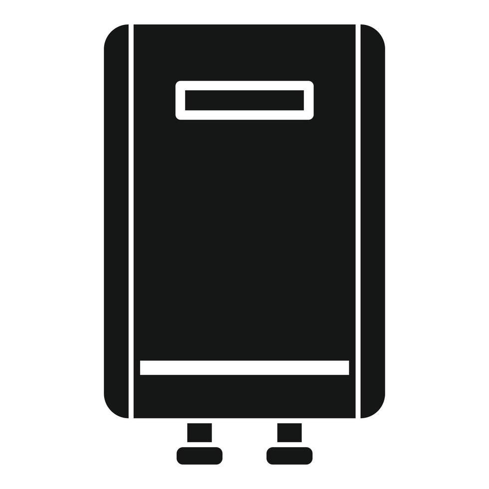 Home boiler icon, simple style vector