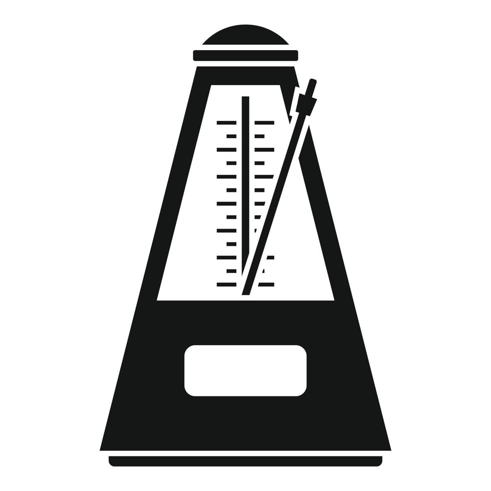 icono de metrónomo de movimiento, estilo simple vector