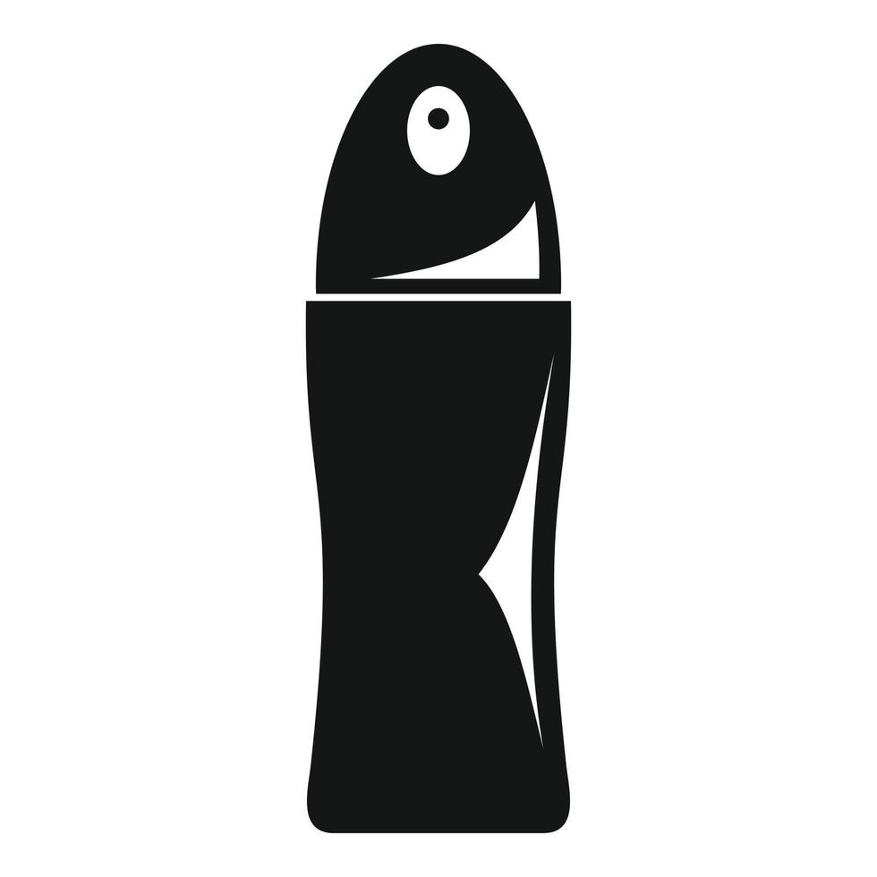 Beauty deodorant icon, simple style vector