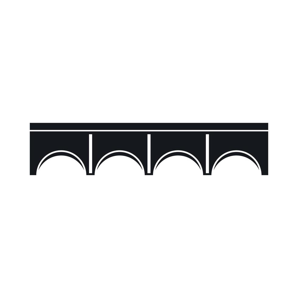Direct bridge icon, simple style vector