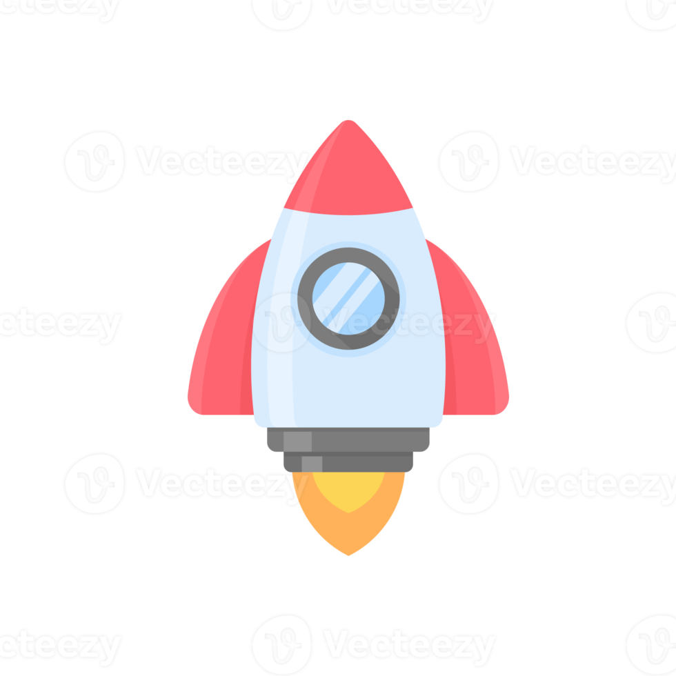 Space exploration rocket soars into the sky concept of starting to learn science png