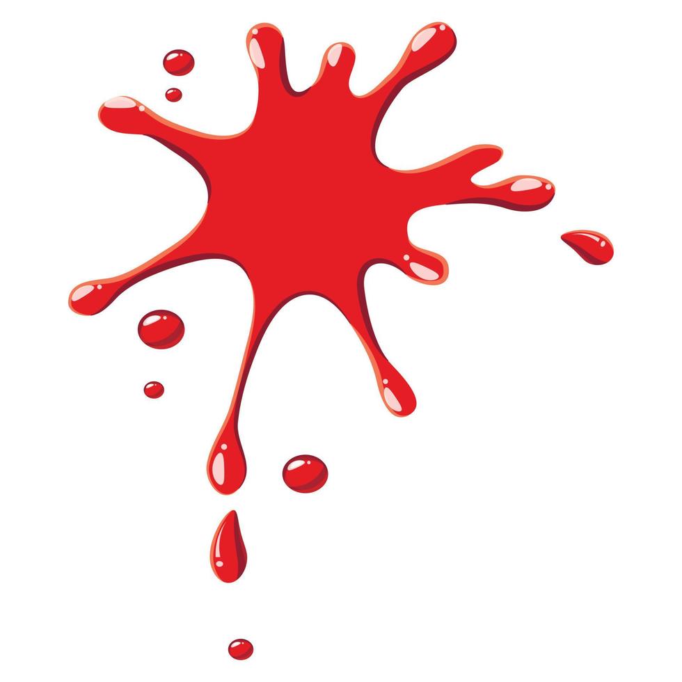icono de gotas rojas de sangre vector