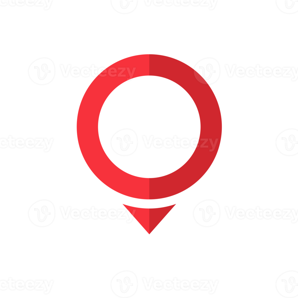 Location pin collection Red pointer icon for pin on the map to show the location. png