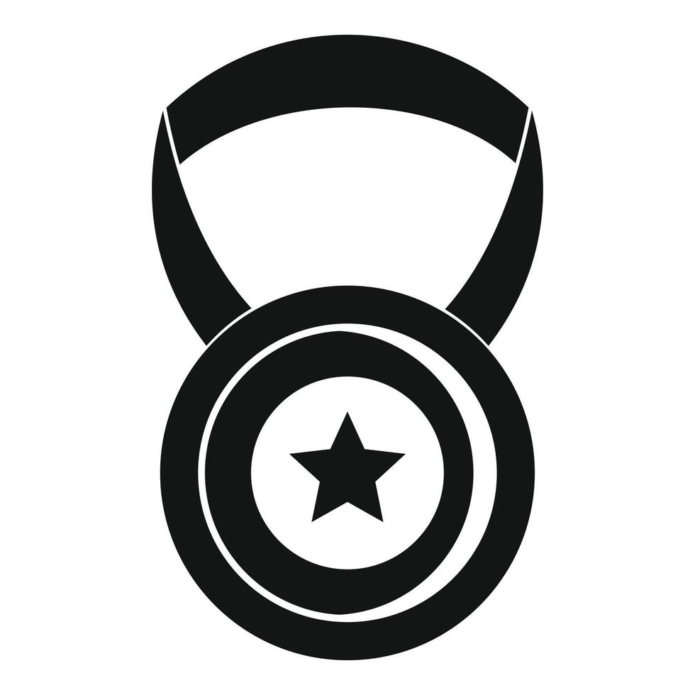 Medal icon vector simple