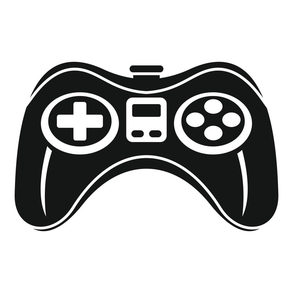 Gamepad icon, simple style vector