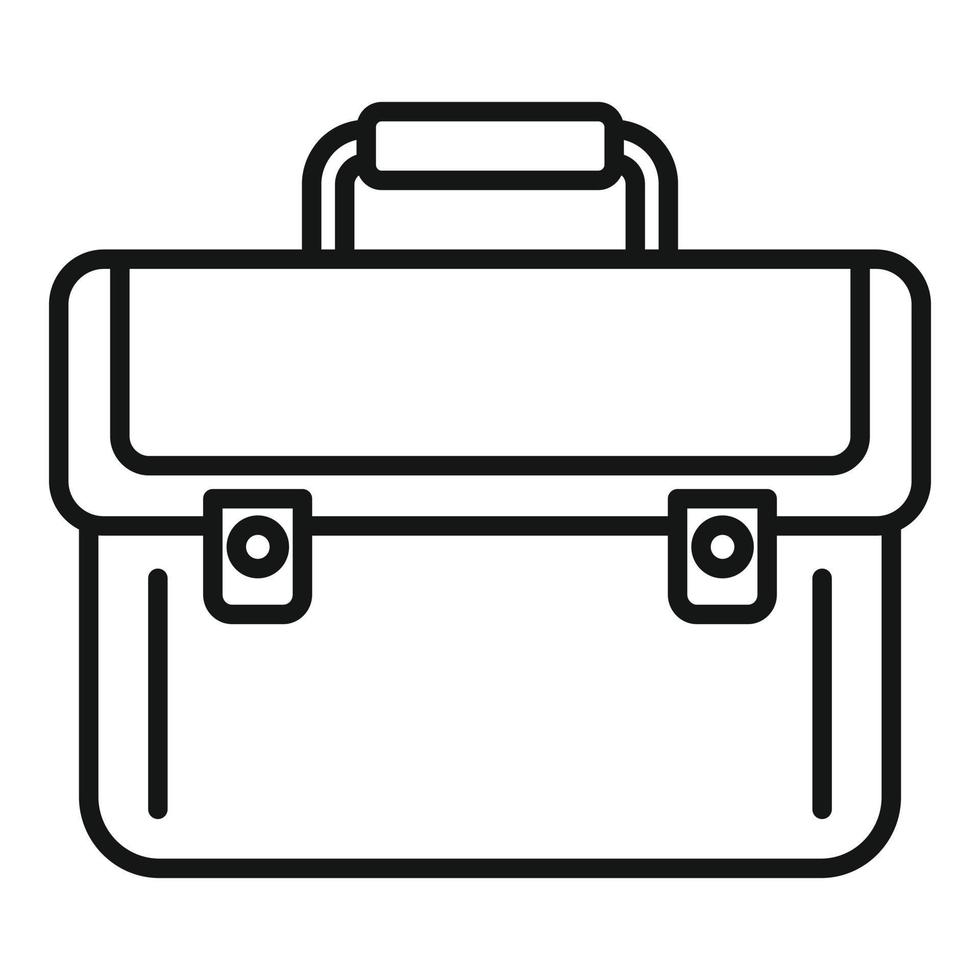 Briefcase money bribery icon, outline style vector