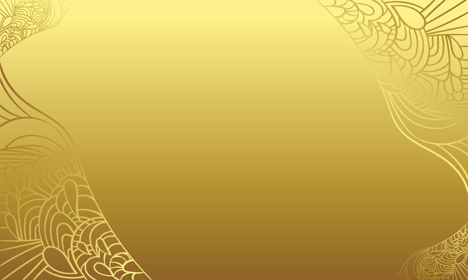 abstract floral gold vector background