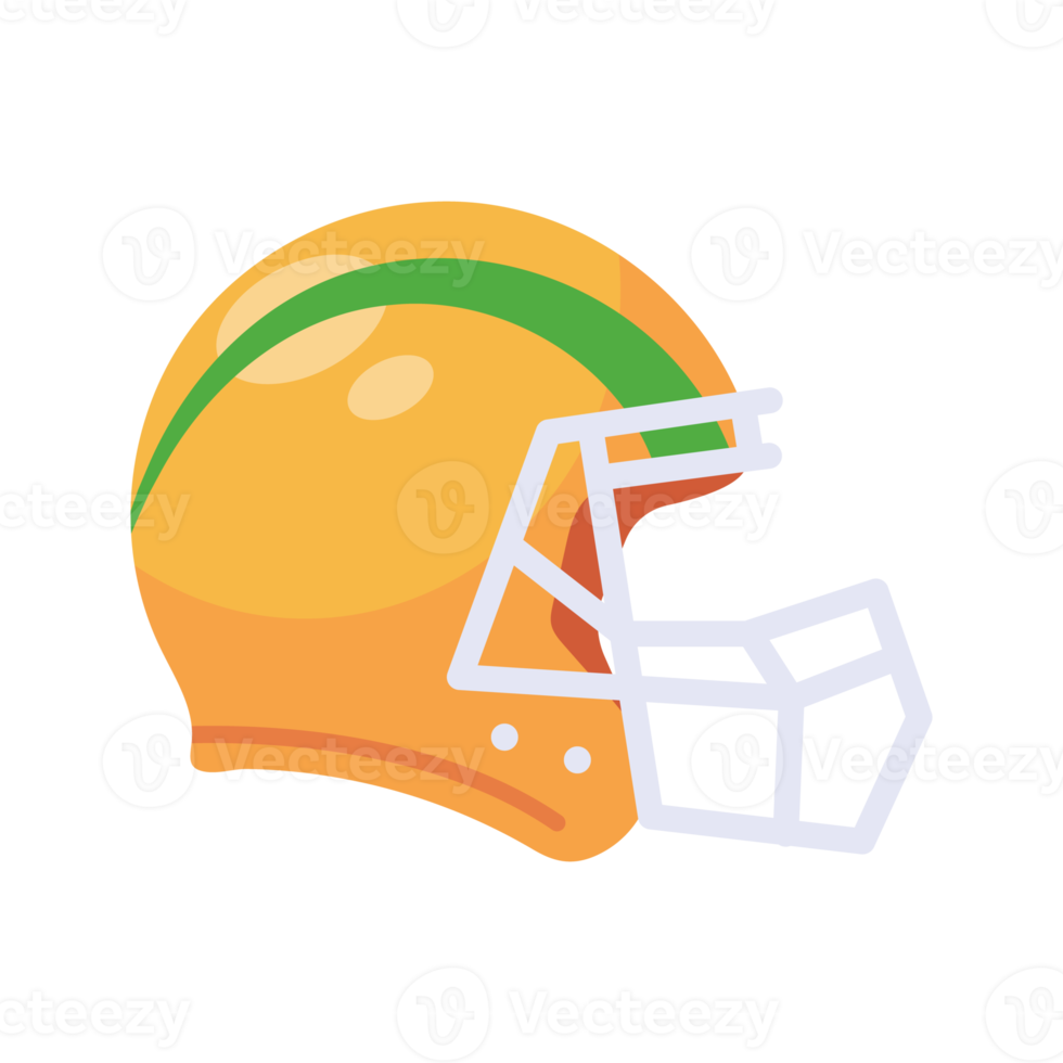 A rugby helmet to protect American football players. png