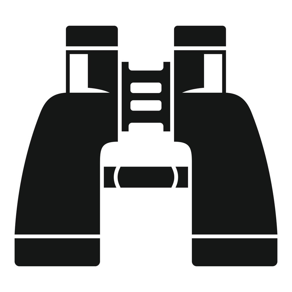 Binoculars icon, simple style vector