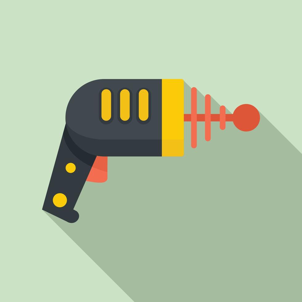 Space blaster icon, flat style vector