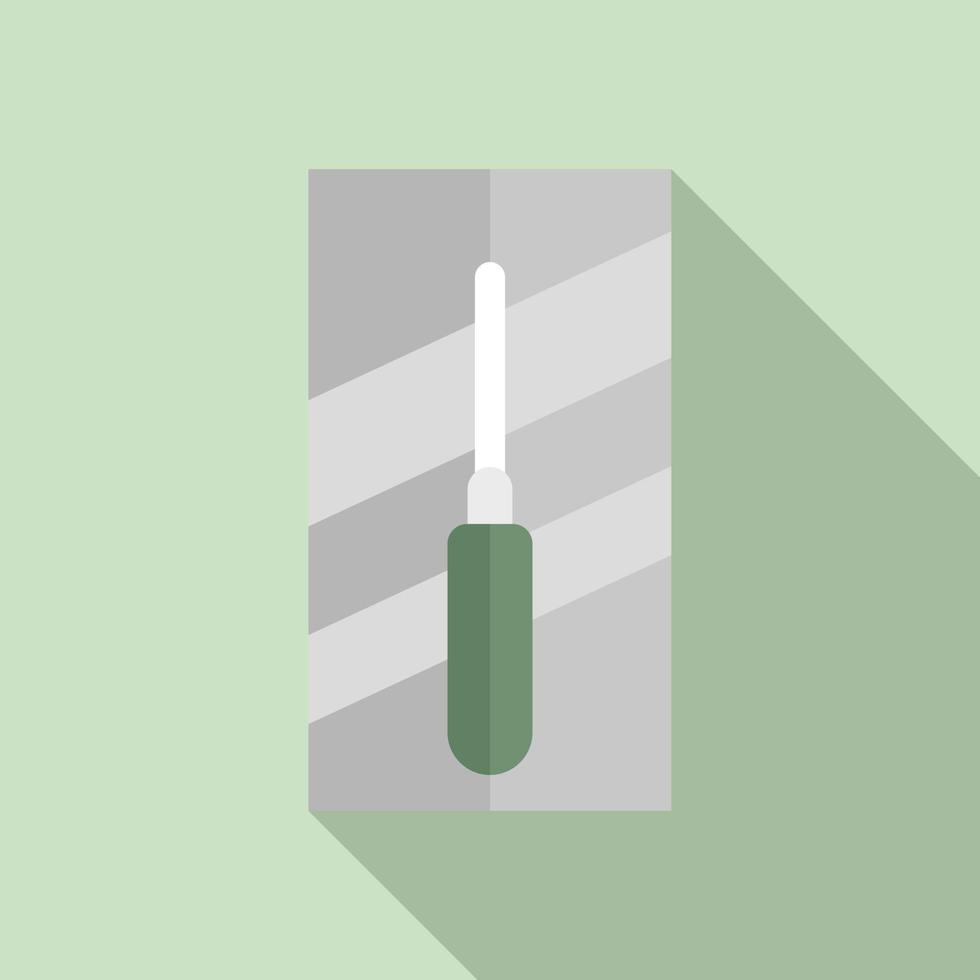 Worker trowel icon, flat style vector