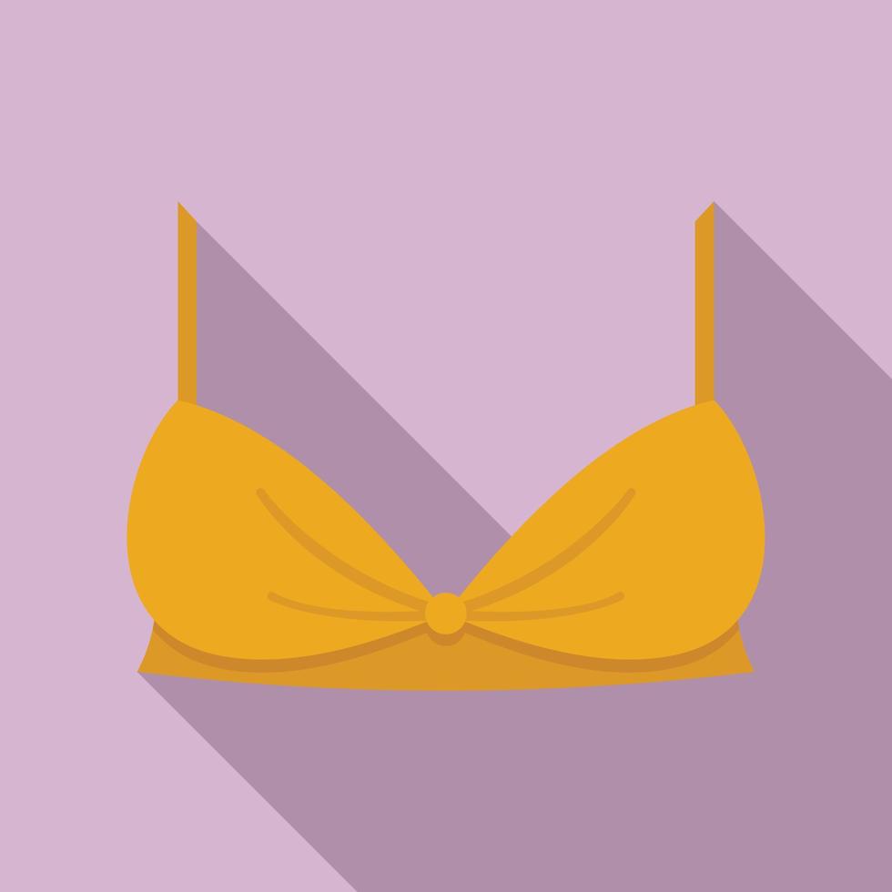 Cup bra icon, flat style vector