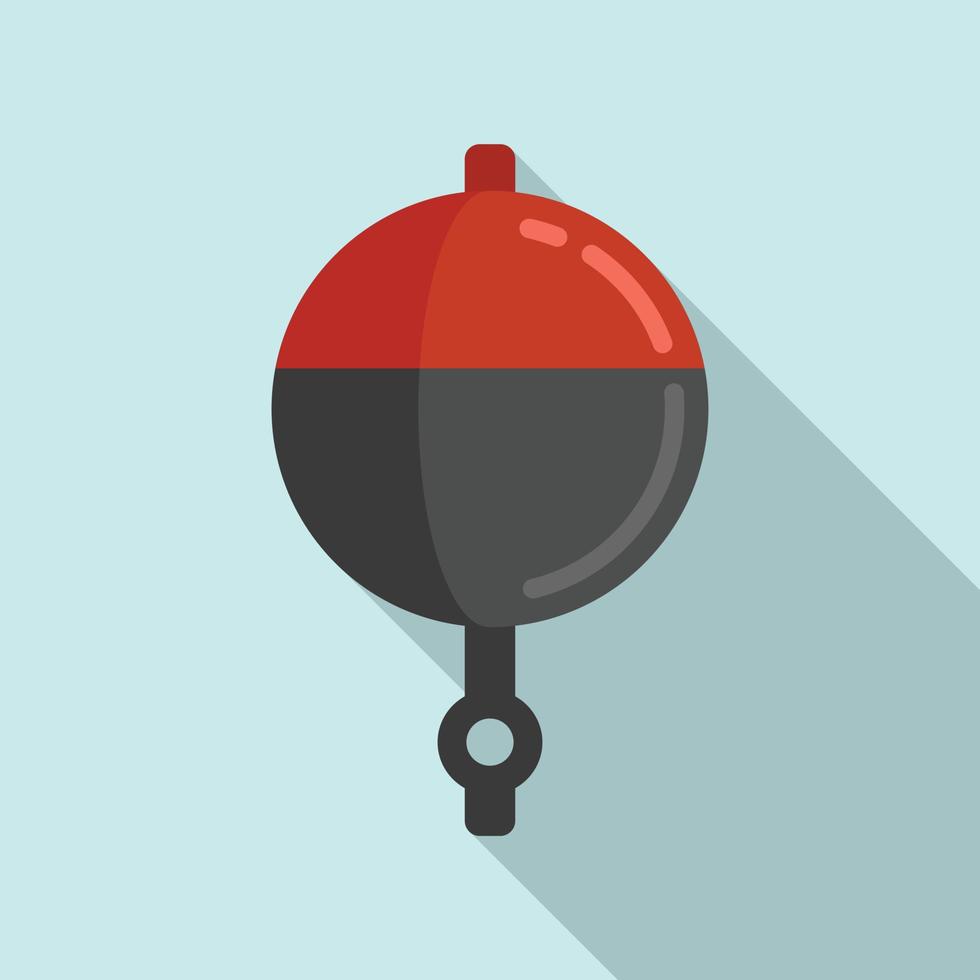 Bobber jig icon, flat style vector