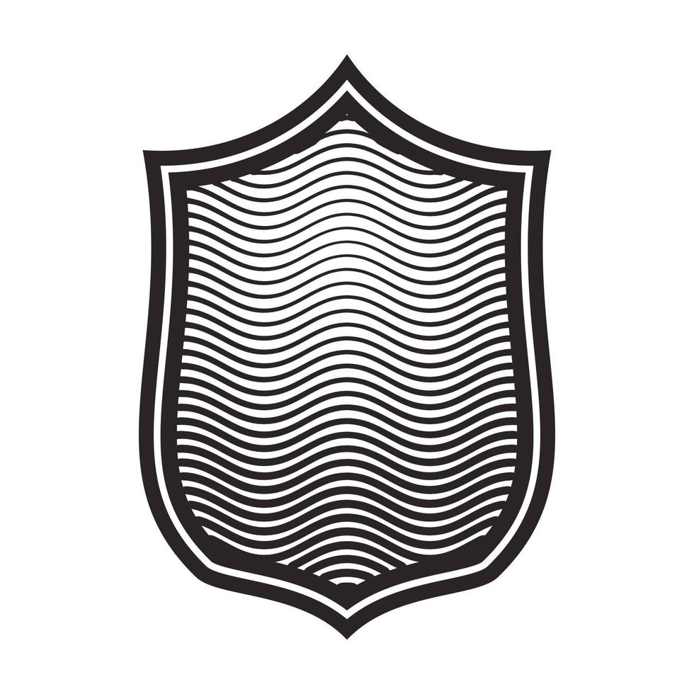 icono de escudo militar, estilo simple vector