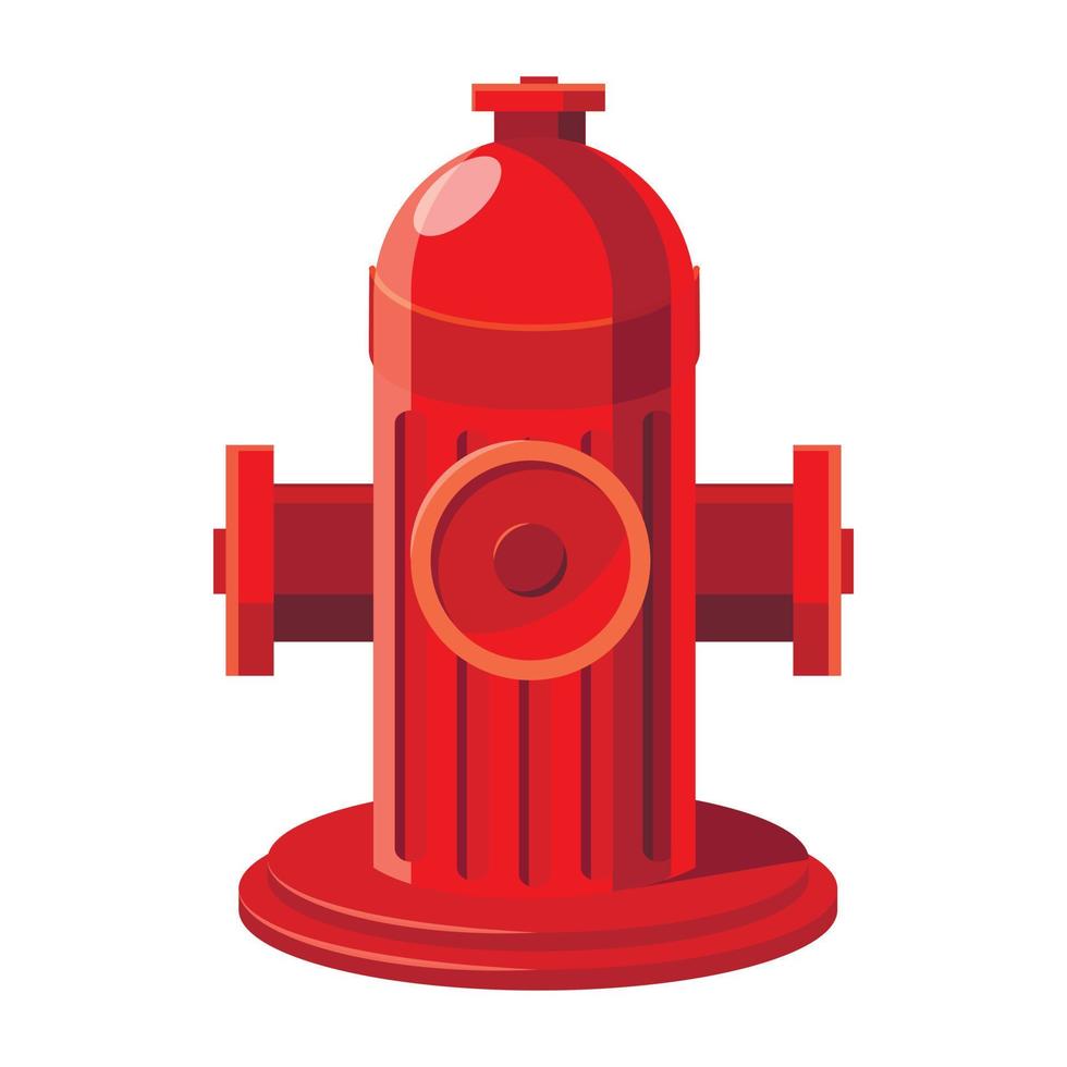 Fire hydrant icon in cartoon style vector