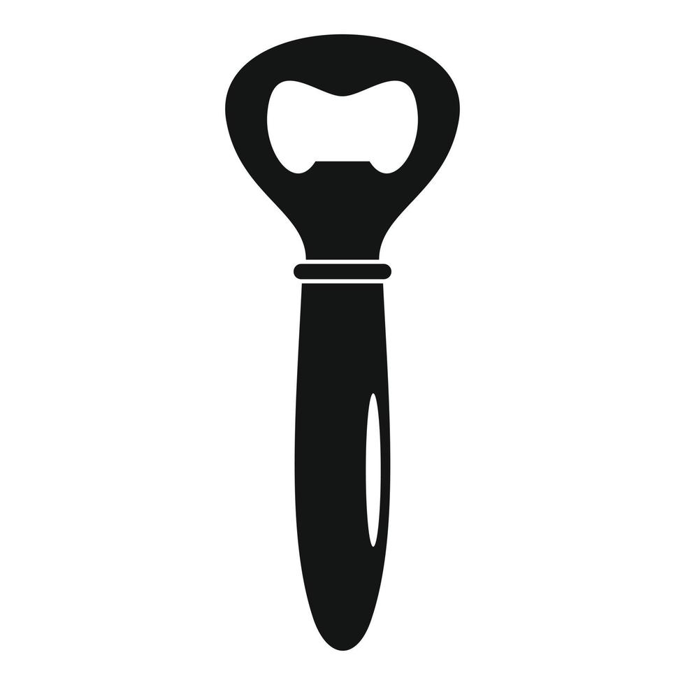 Bottle opener icon, simple style. vector