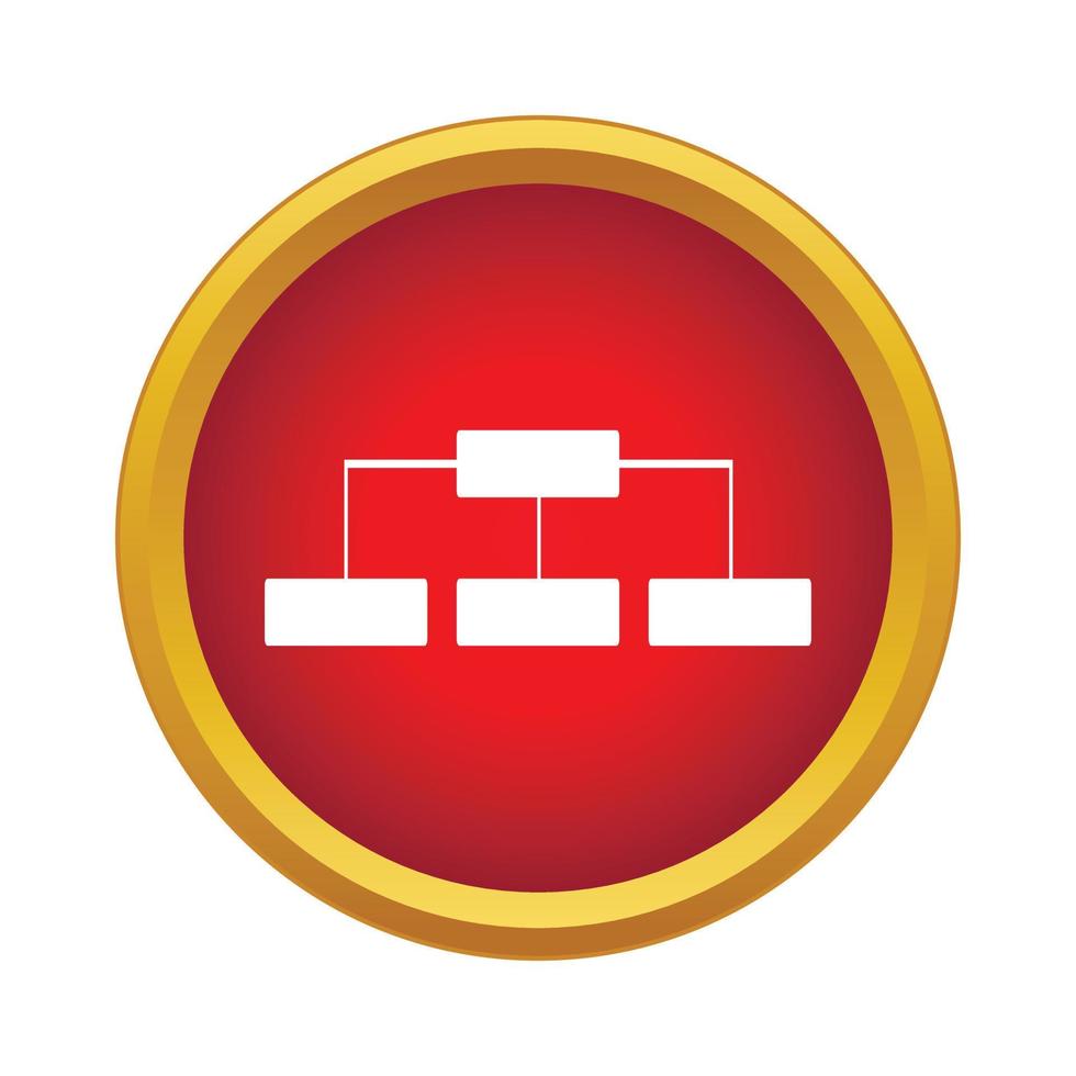 Structure icon, simple style vector