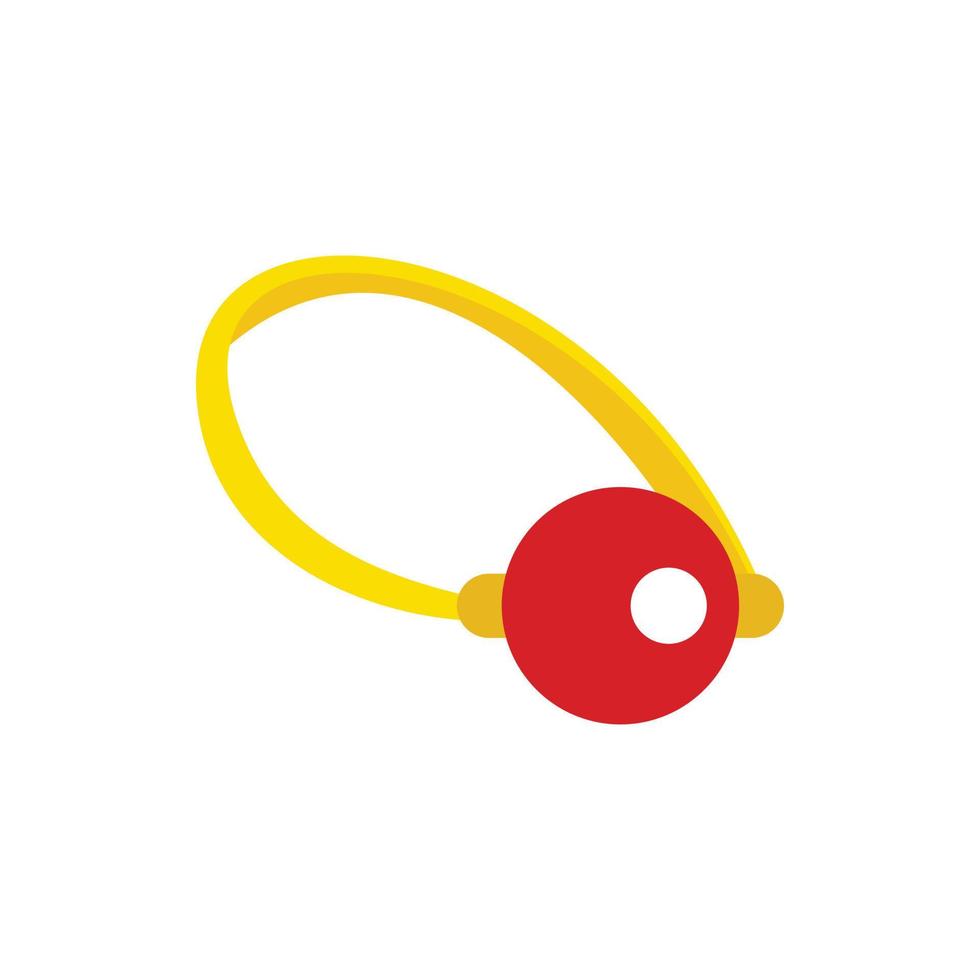 Clown nose icon, flat style vector