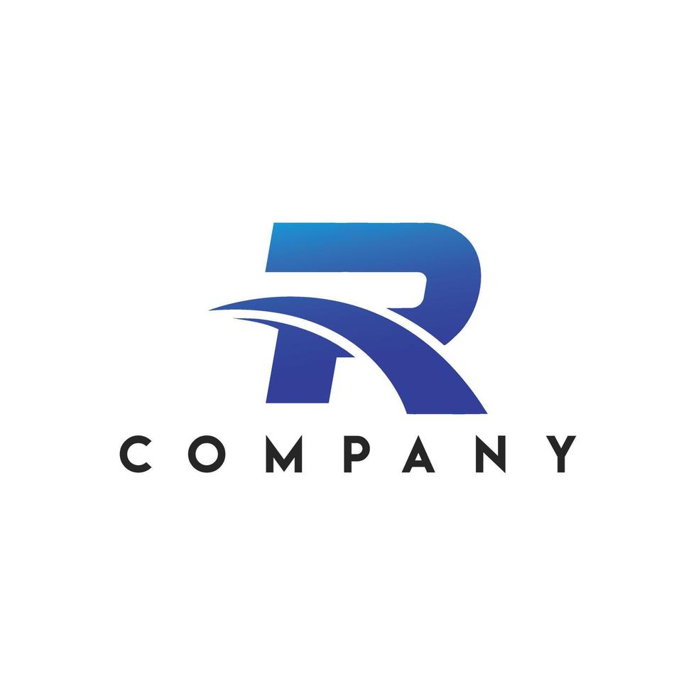 R Letter Logo, Rectitude R Letter Logo, Abstract letter R logo vector