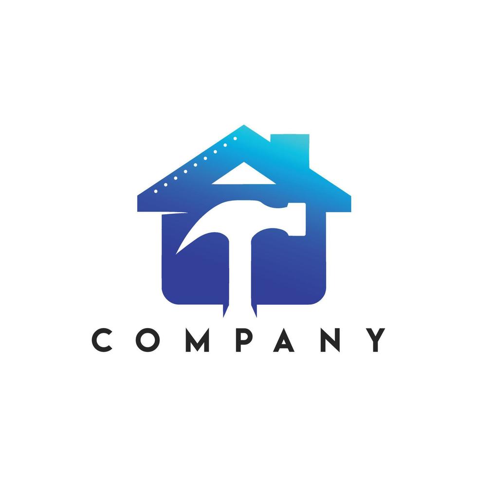 Home Fix Logo, Construction Building Logo, Home Construction Concept Logo Design vector