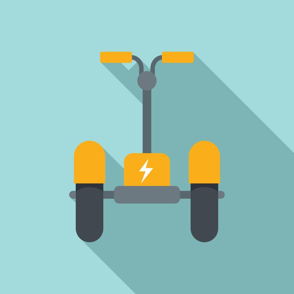 Electric scooter icon, flat style vector