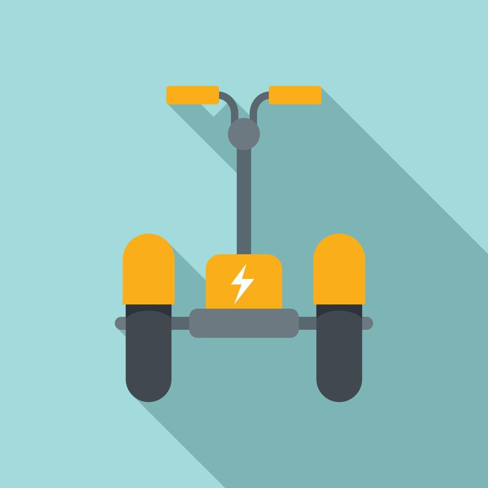 icono de scooter eléctrico, estilo plano vector