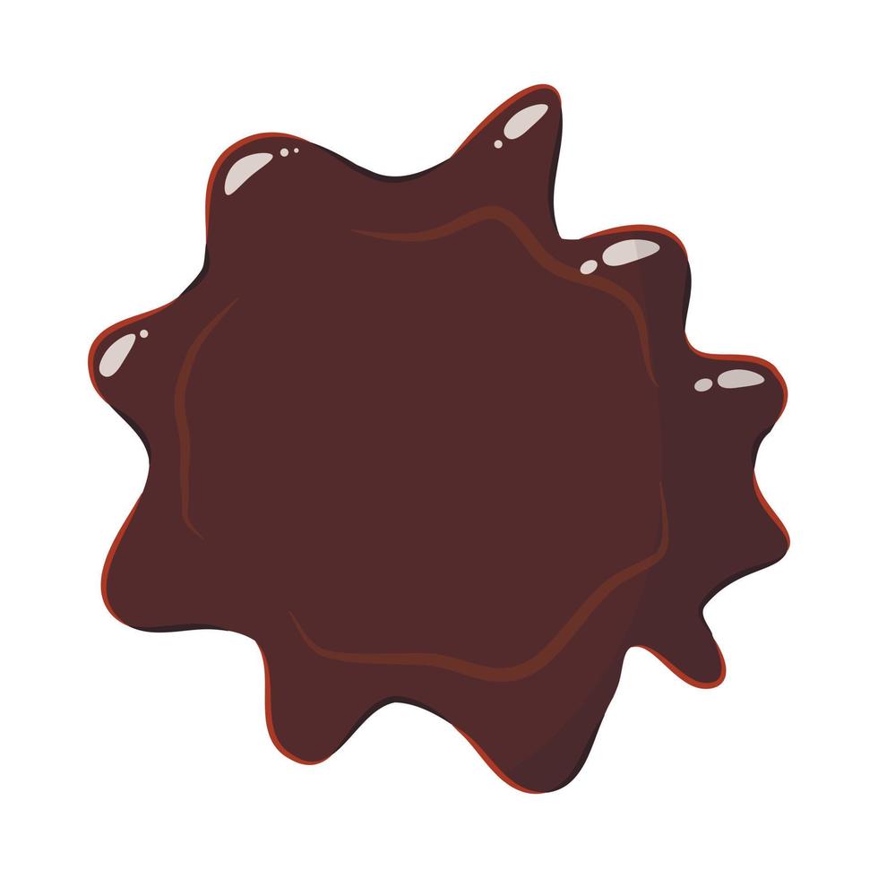 Dark chocolate icon vector